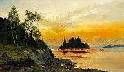 Evening Colors on the Lake, Mauritz Lindstrom